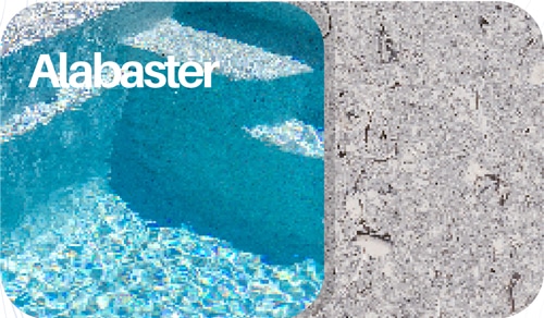 Couleur er finition piscine Alabaster - Marble tech™