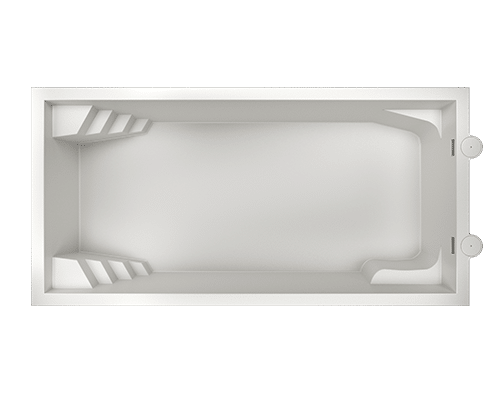 Vue 3D piscine coque modèle Platinum 10